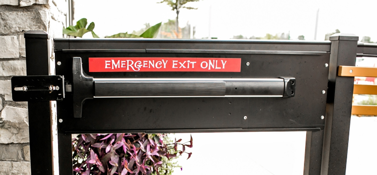 emergency push bar installation in Stevenson Ranch